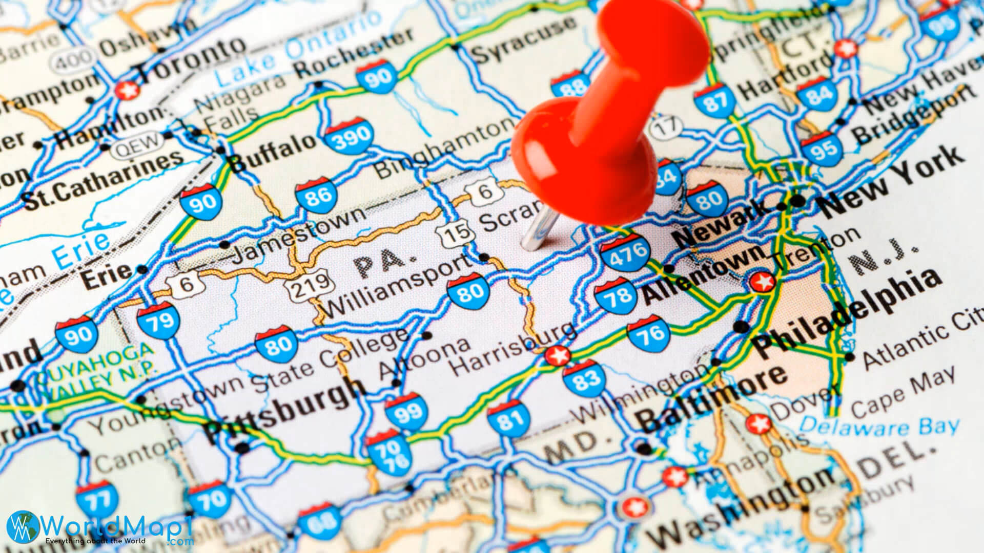 Pennsylvania State Routes Map